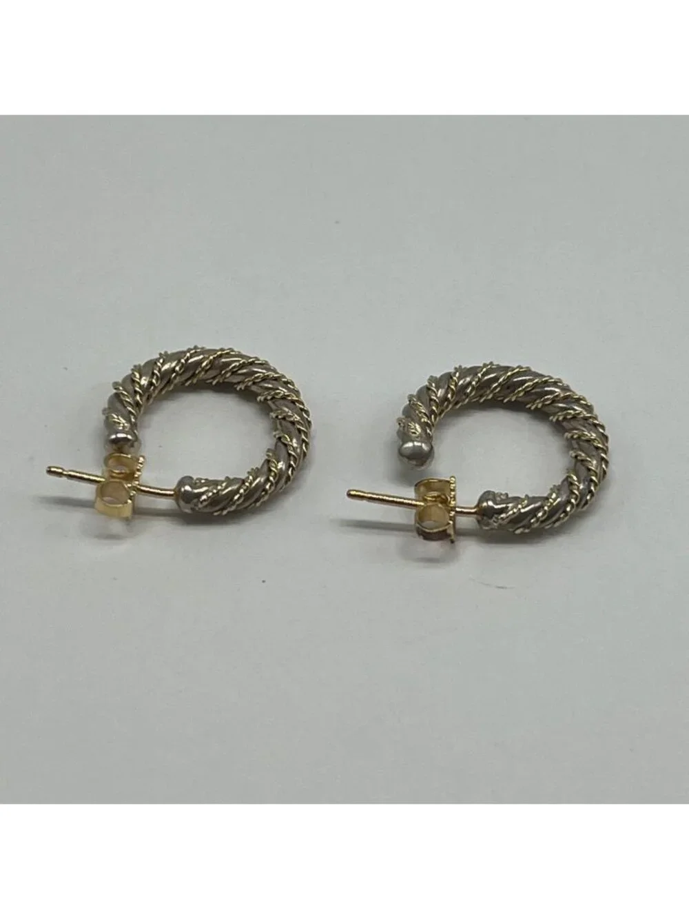Tiffany & Co Twisted Rope Hoop Earrings YG